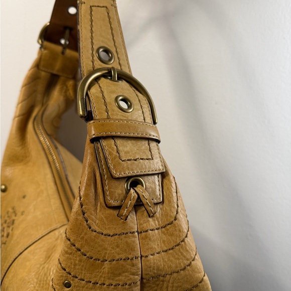 Coach Mia Tan Soho Leather Shoulder Bag/Hobo w/Embellishments 10063 - Picture 4 of 8